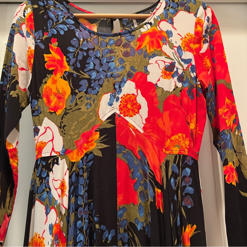 Free People First Kiss Long Sleeve Floral Maxi Dress - Picture 8 of 16